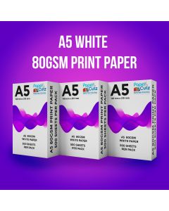 A5 80GSM White Paper Copier, Print, Leaflets etc 500 Sheets