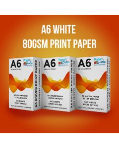 A6 80GSM White Paper Copier, Print, Leaflets etc 500 Sheets