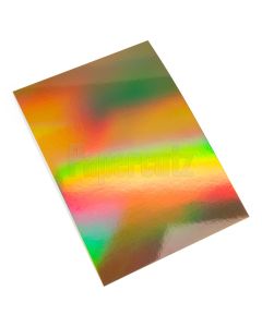 A3 Gold Rainbow Holographic Card 250GSM - 4 Sheets