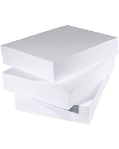 5 x 7 125mm x 178mm White Card 300GSM Box Pack Size : 1000 Sheets