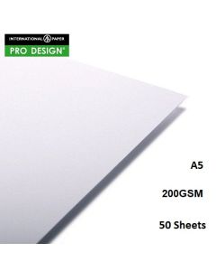 ProDesign A5 200GSM White Card 50 Sheets