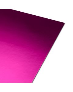 A4 Mirror Card Fuchsia Pink Reflective 250GSM 10 Sheets