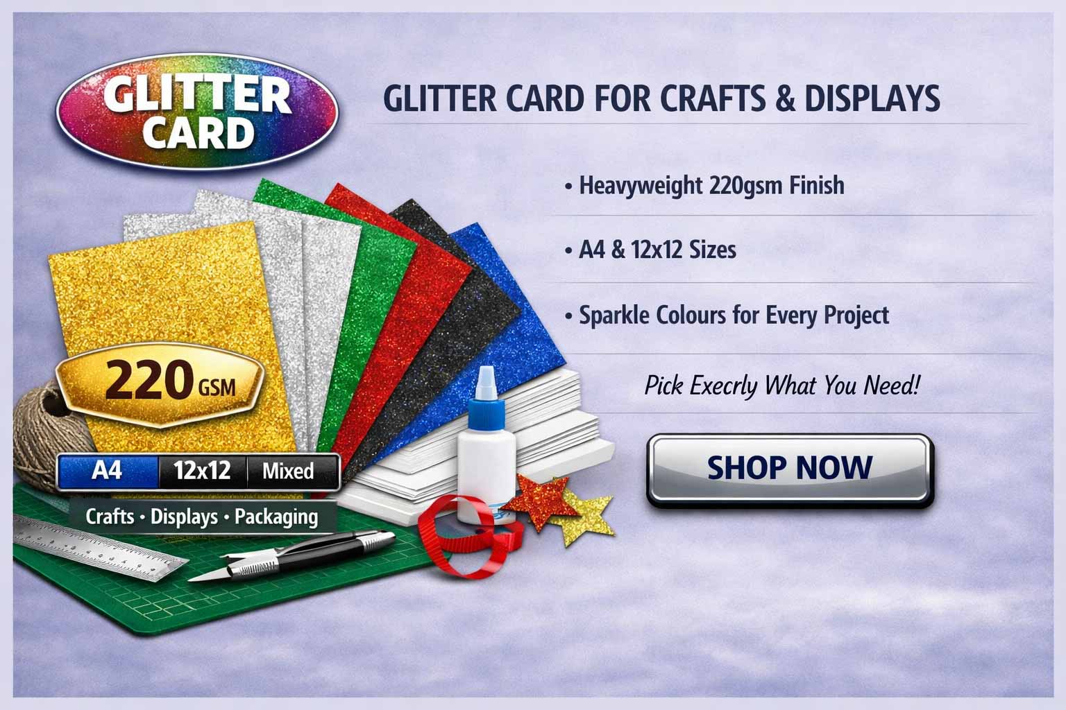 Glitter card
