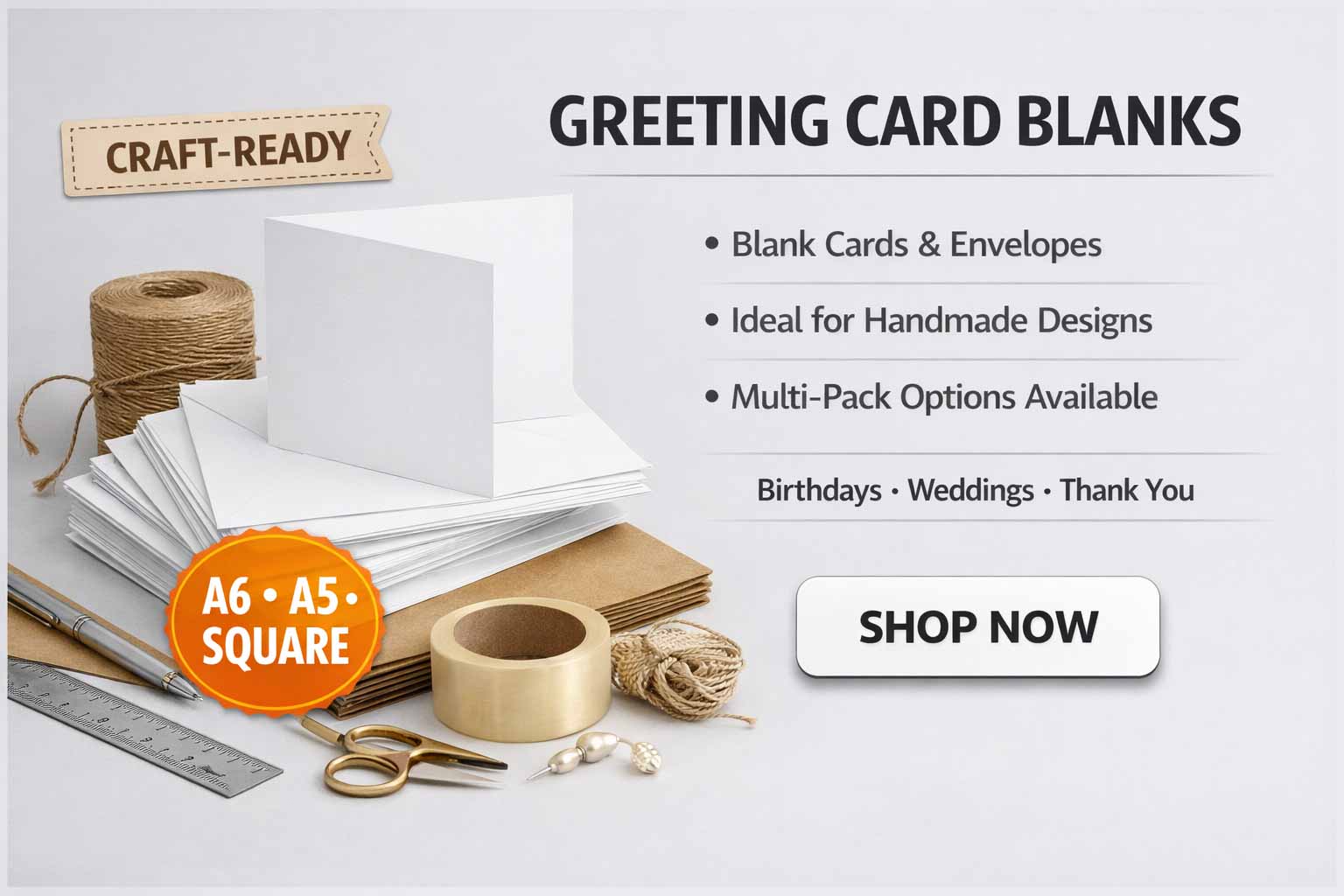 Greeting card blanks