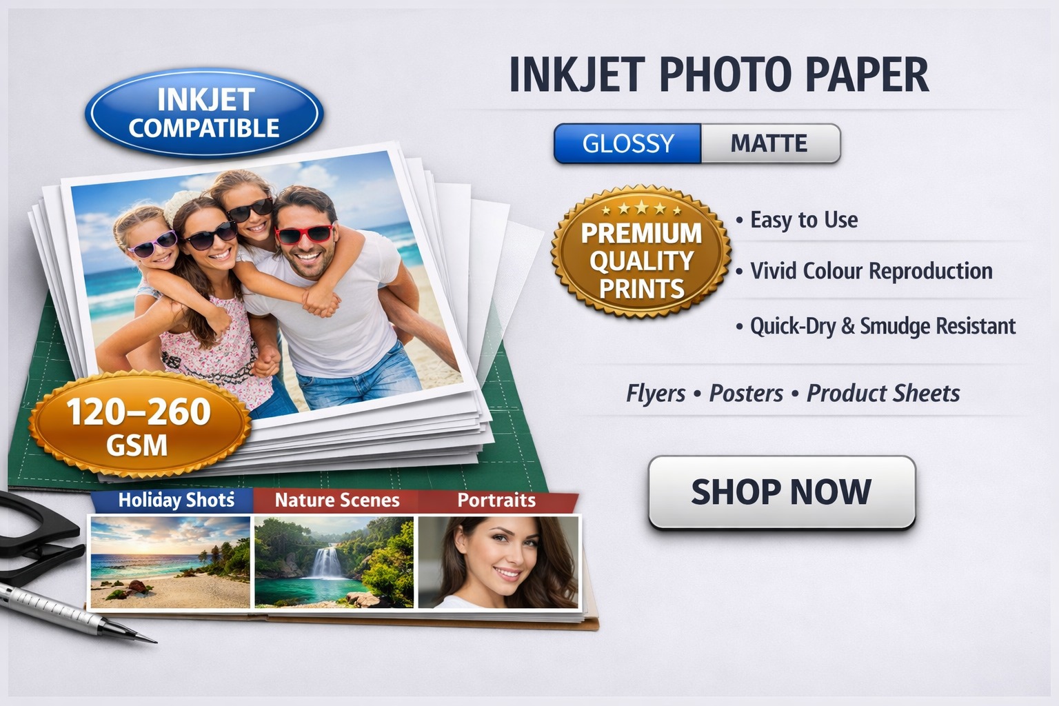 Inkjet photo paper